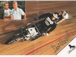Autogrammkarte von Ex-Radrennfahrer Max Hürzeler CH
