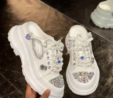 MUST HAVE - stylische & edle Damenschuhe mit Perlen, 40
