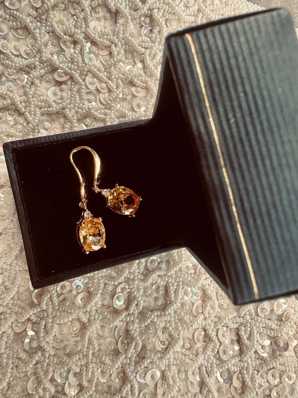 Orecchini pendenti & Orecchini a lobo: Boucles d’oreilles Citrine – Usato da St-Maurice venduto da Sandrinette123 3