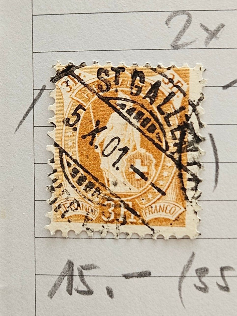 Tutti i francobolli: 72D (Kat 50.--) für 5.-- – Usato da Buttikon SZ venduto da Marcelr