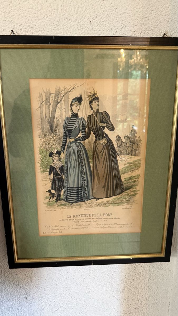 Poster & Bilder: Originaler Pariser Modestich Le Moniteur de la Mode von 1889 – Gebraucht aus Basel von dafal4059 1