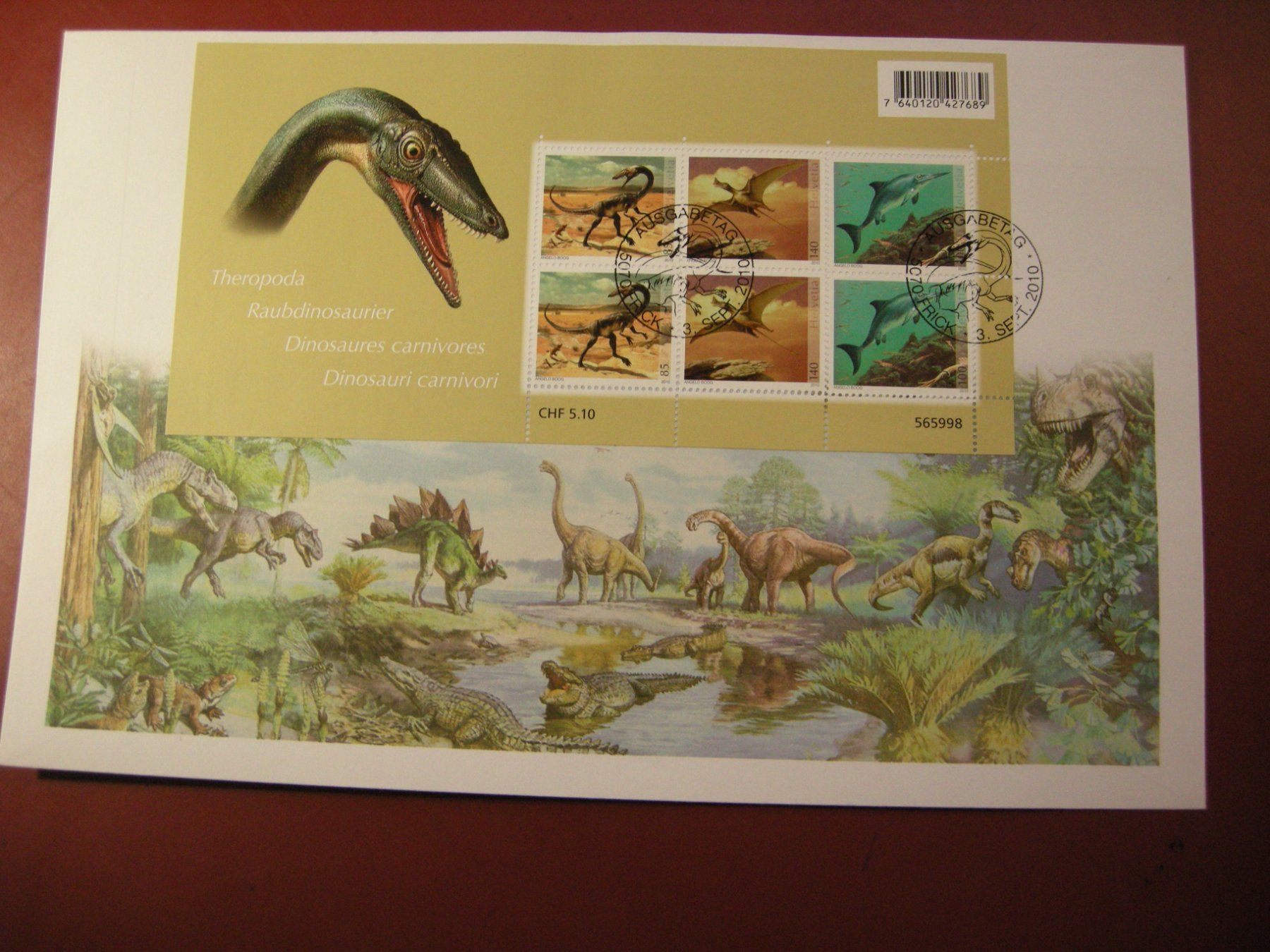Alle Briefmarken: 2010, KLEINBOGEN FDC 3.SEPT 2010, GROSSFORMAT, SBK 90.00 – Gebraucht aus Eschenbach SG von eDaisy 2