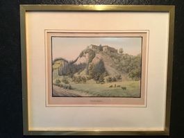 Thorberg, Lithografie altkoloriert von Joh.Fried.Wagner 1840