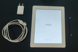 Apple iPad 2 16GB Wi-Fi Weiß ( MC979FD/A ) + Stift + Kabel