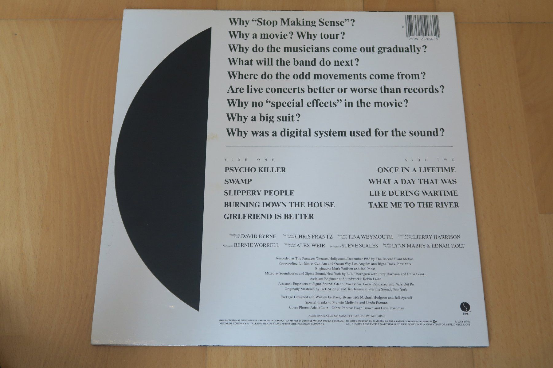 Dischi in vinile: Talking Heads – Stop Making Sense – Usato da Thun venduto da Karibu70 1