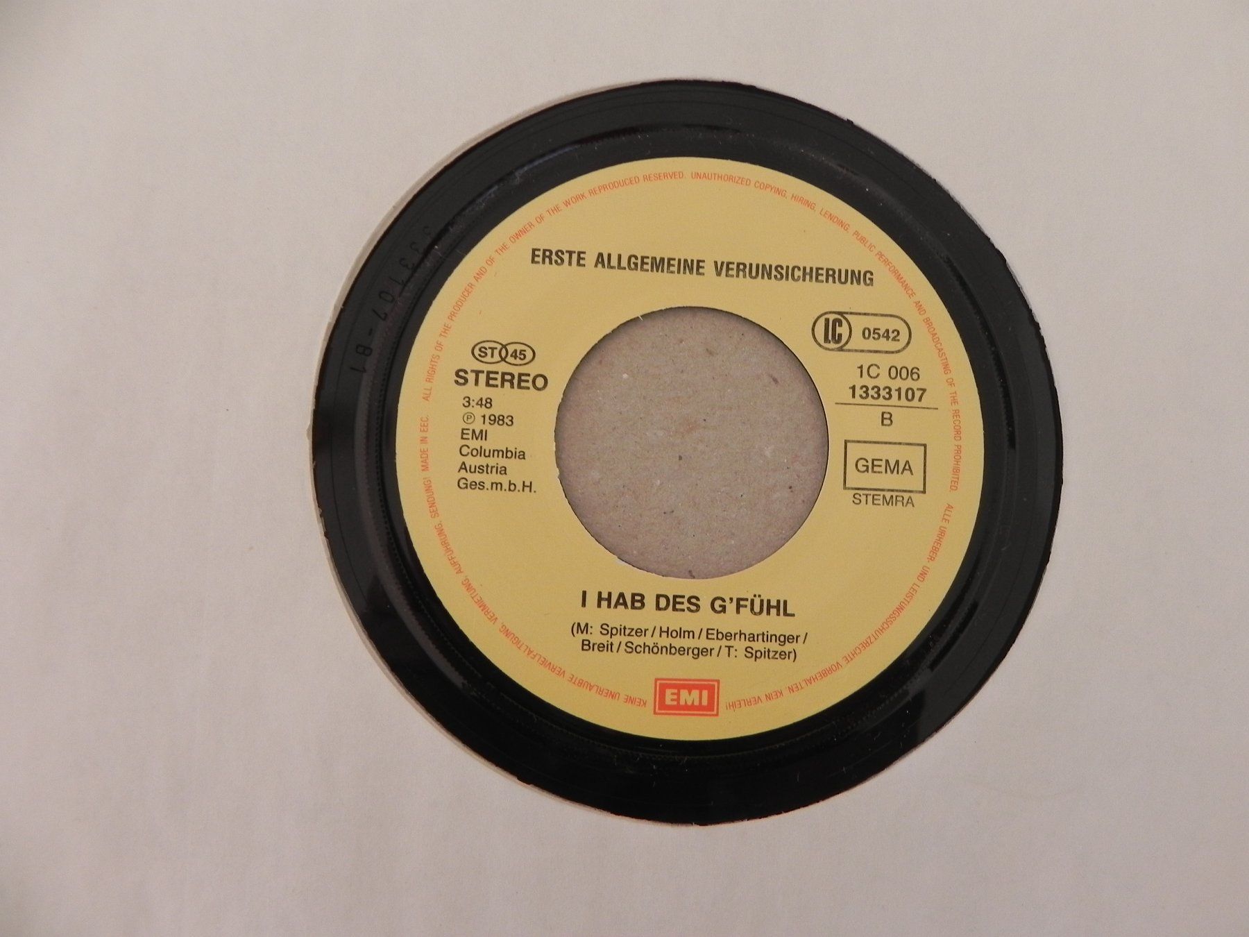 Dischi in vinile: Single 7 " Austria Ulk Pop Rock Band EAV 1983 Alpenrap Rap – Usato da Siebnen venduto da krimsie 3