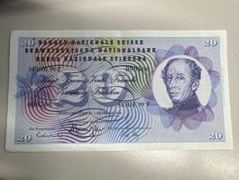 20 Fr. -Note Schweiz 1974