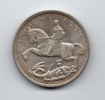 (955) England, 1 Crown 1935, top stgl