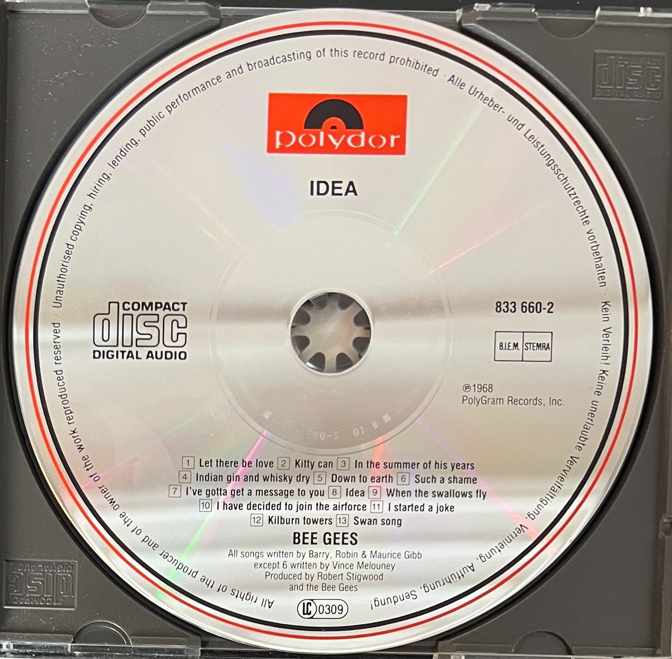 CD: BEE GEES / Idea – Usato da Bischofszell venduto da kustavi 2
