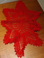 Platzdeckchen, ca 30 cm, Handarbeit