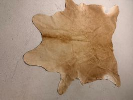 Rinderfell Teppich Kuh Fell braun Boho Ibiza Chic