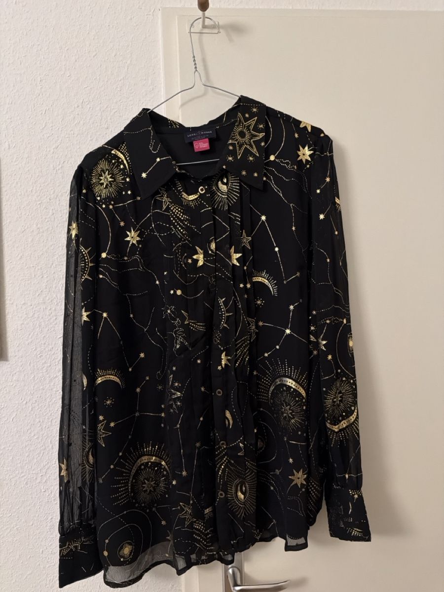 Blusen: Chemise noire imprimé astrologique  – Gebraucht aus Châtelaine von Diogo.138