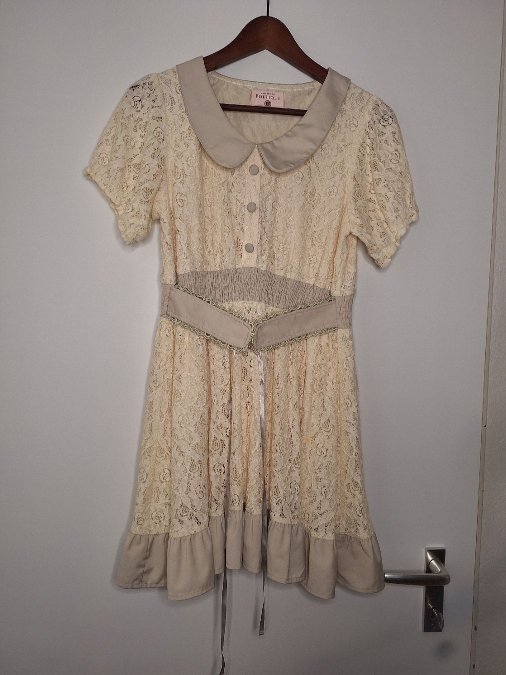 Kleider: Süsses Spitzenkleid, Creme, Gr. s, Boho Stil, Festlich – Neu (gemäss Beschreibung) aus Adlikon b.Regensdf von che_xxb9 2