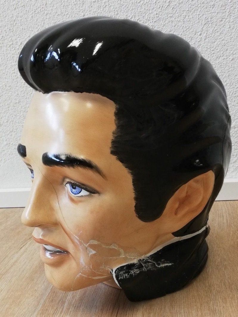 Statuette: Rare ELVIS Büste 68er Keramik TCB – Usato da Baar venduto da STIFANI-SHOP 4