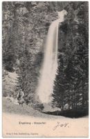 Engelberg, Wasserfall, belebt, gelaufen 1904