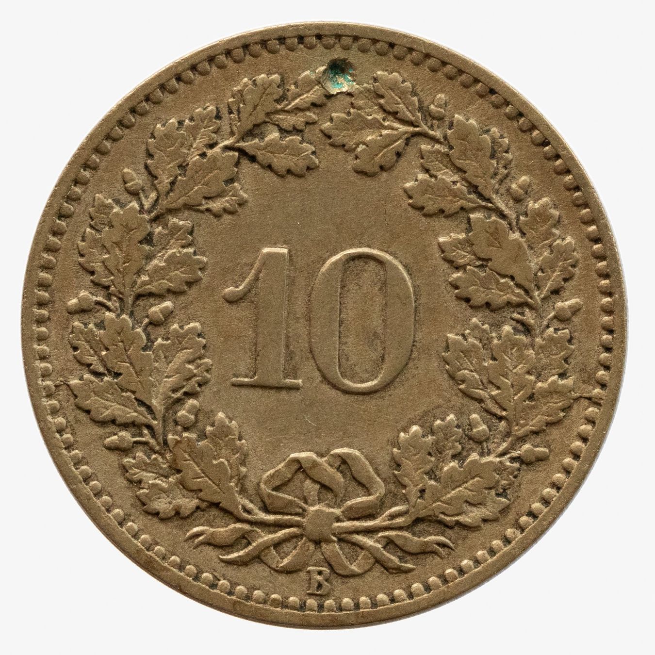 Alle Münzen: Schweiz / Suisse - 10 Rappen - 1876 – Gebraucht aus Rotkreuz von Swiss-Coins 1