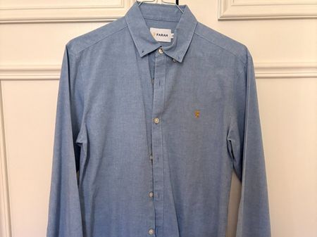 Chemise Farah bleu clair manches longues taille S