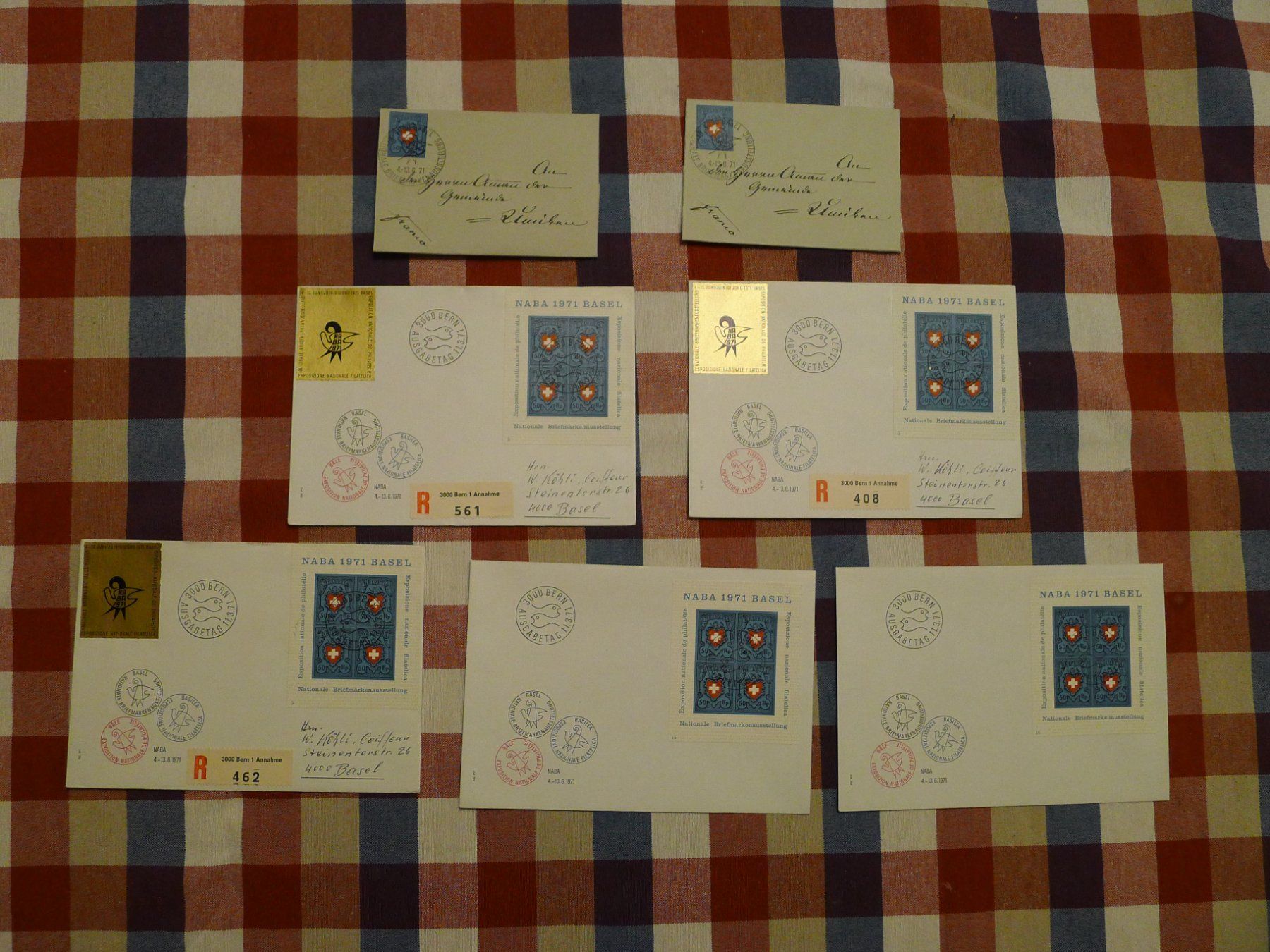 Tutti i francobolli: 1971 NABA FDC und kleine FDC mit Siegellack – Usato da Dagmersellen venduto da Zwitschzwitsch