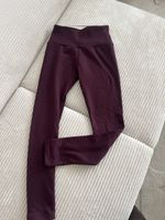 GEFÜTTERTE LEGGINS BORDEAUX XS