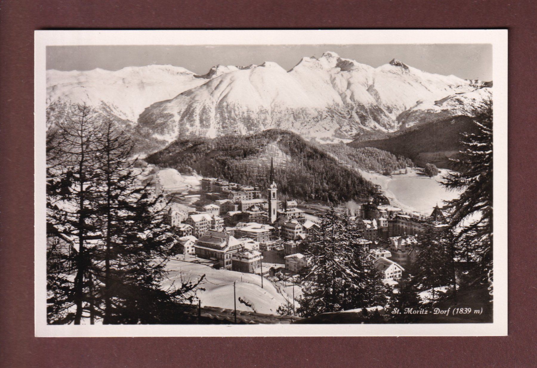 Cartoline postali: ST. MORITZ-DORF – Usato da Pully venduto da nicecards-shop