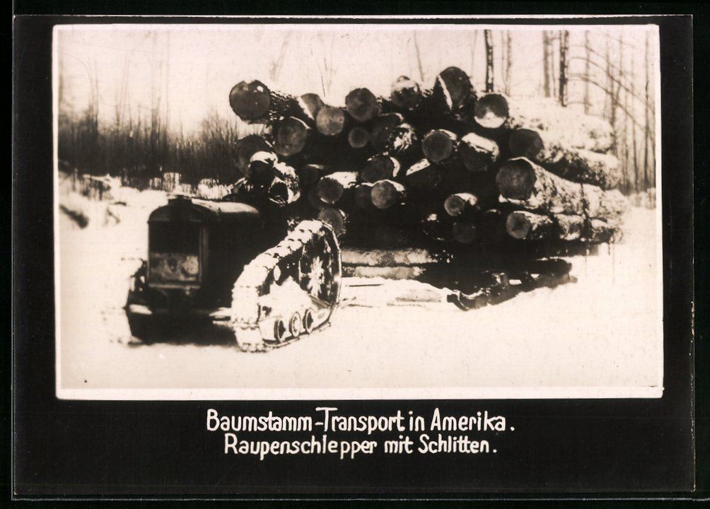 Fotografie &  Plakate: Fotografie Raupenschlepper transportiert – Gebraucht aus Berlin von bartko-reher