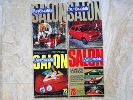 4 numéros L'AUTOMOBILE  Spécial Salon 1970 à 1973