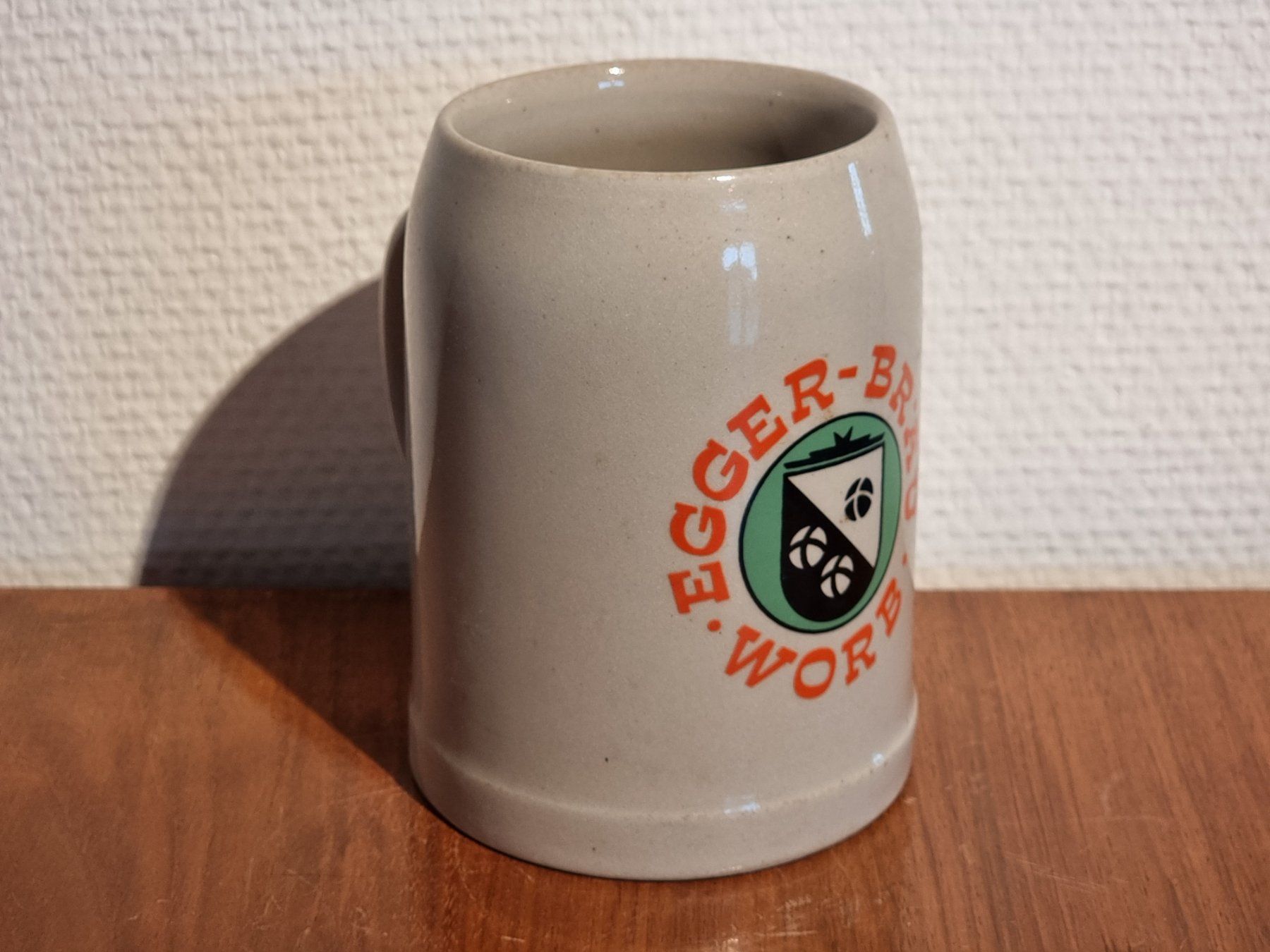 Bicchieri: Egger Bräu Worb Steingut Bierkrug / Humpen – Usato da Lommis venduto da 0815undmehr 2
