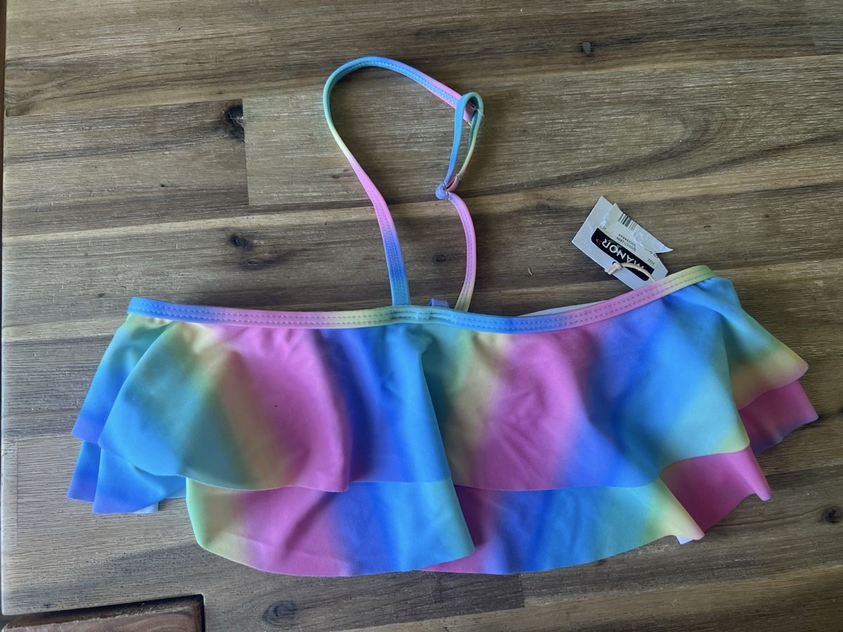 Costumi da bagno & Bikini: Neu Bikini Oberteil Mädchen gr. 164 – Nuovo e nell'imballaggio originale da Triesen venduto da bubita