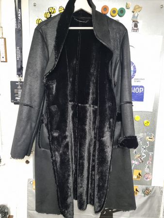 Mantel Noir vintage 80