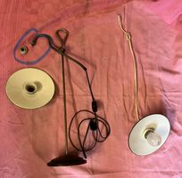 Hängelampe und Stehlampe Metall grün 1 Teil defek