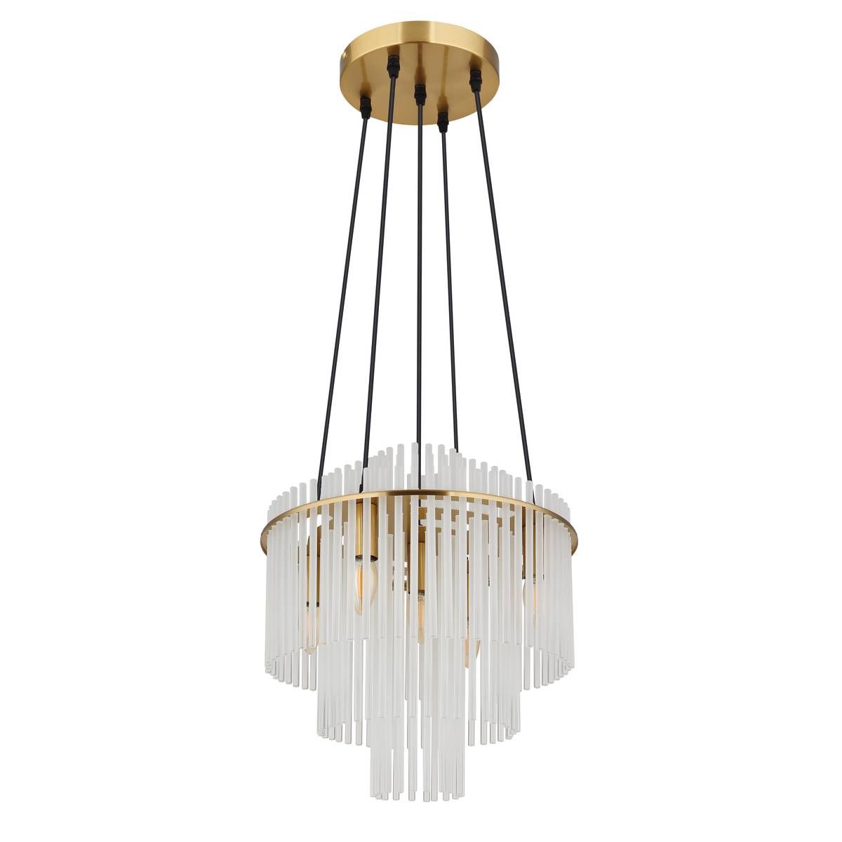 Lampadari & plafoniere: Pendelleuchte, Glasstäbe, Gold, 40 cm Ø – Nuovo (secondo la descrizione) da Kreuzlingen venduto da Smart-Light 2