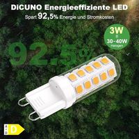 12er Pack G9 LED Lampe warmweiß 3000K LED Leuchtmittel
