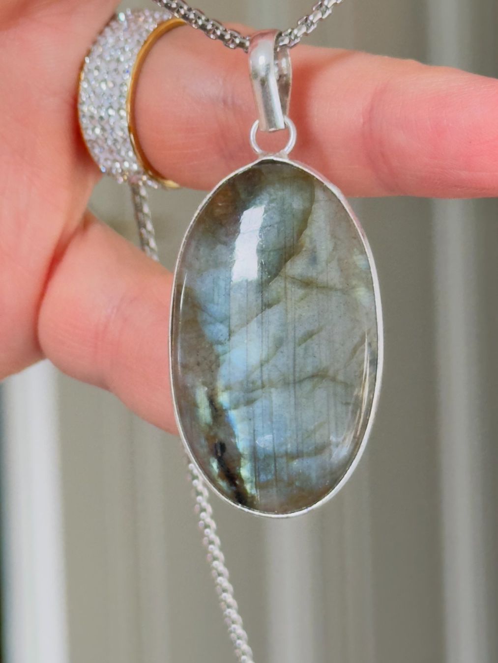 Catenine: Labradorite necklace – Nuovo e nell'imballaggio originale da Genève venduto da AGBERG