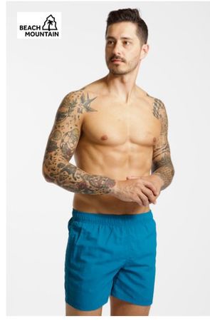 Beach Mountain Herren Badehose Urlaub  kurze Hose Blau M NEU