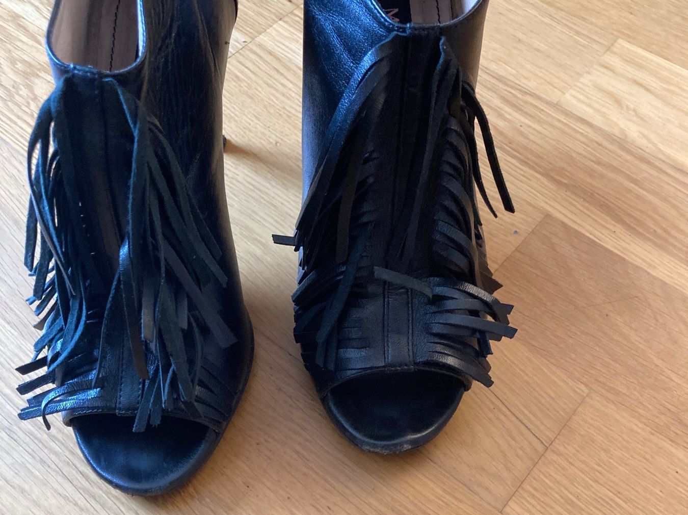 Damenschuhe: Leather Peep-toe Ankle Booties, size 37 – Gebraucht aus Luzern von AM2nd 3