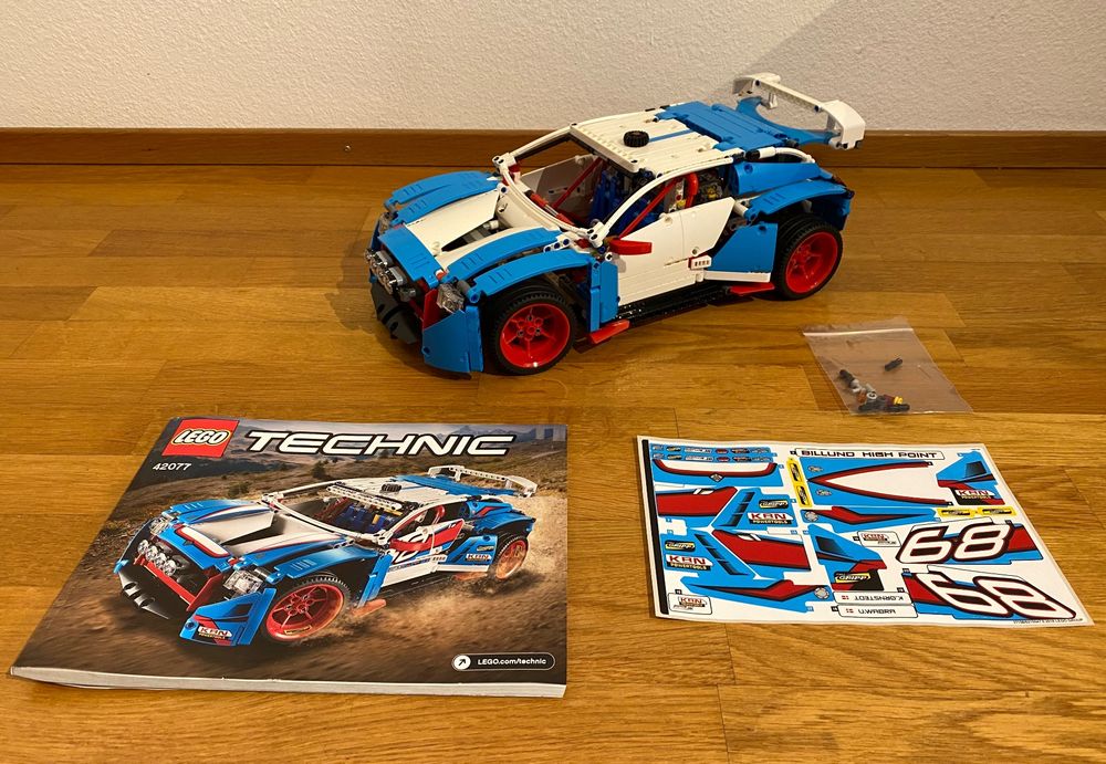 LEGO Technic 42077 Rally Car Rennauto Auto Sportwagen kpl. (Gebraucht ...