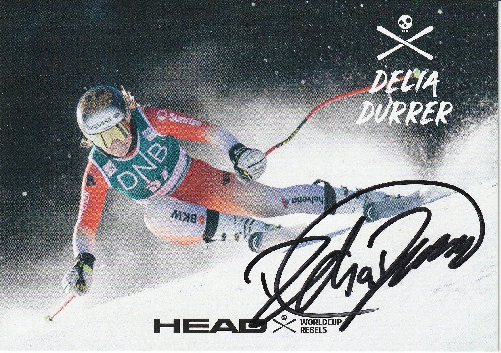 Autografi: Delia Durrer / Originalautogramm – Usato da Schwyz venduto da racingautographs