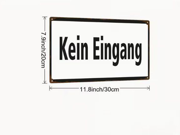 Insegne: NEUES Metall Schild Kein Eingang - 226042 – Nuovo (secondo la descrizione) da Küssnacht am Rigi venduto da Pidu5 2