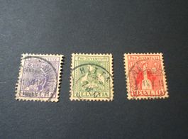 Pro Juventute Satz 1917, gestempelt