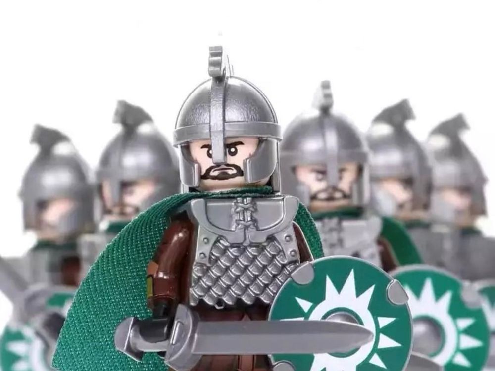 DrmBeyd Lord Of The Rings Wolf Bausteine - 6 Mittelalterliche Wolfsreittiere Für Minifiguren