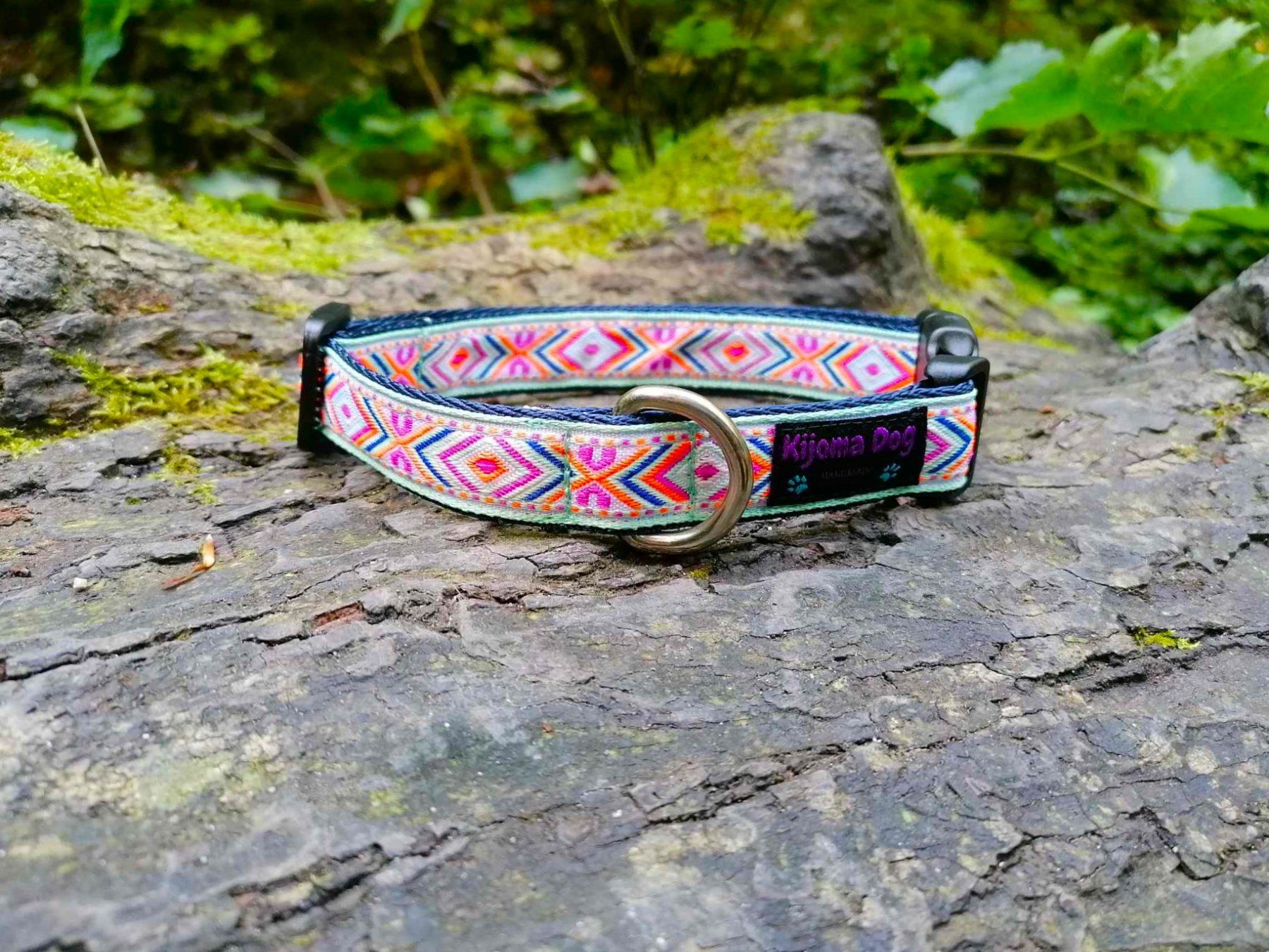 Leine & Halsband: Hundehalsband 2cm "Mayra" handgemacht – Neu und originalverpackt aus Grenchen von KijomaDog 3