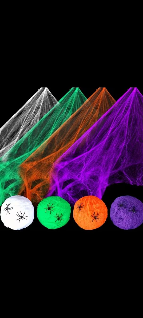 Toutes les décorations: Halloweenspinnennetze 3 Stk. – Neuf avec emballage d'origine à Wangs par Manda30
