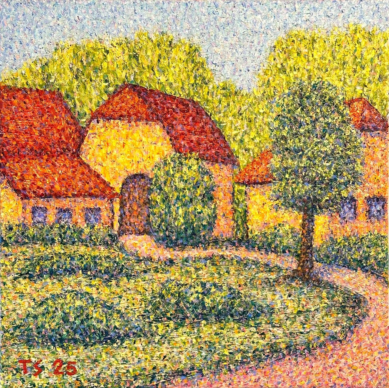 Dipinti: Bauernhof (Ölgemälde) Nr. 275 – Usato da Unterlunkhofen venduto da Chrono69