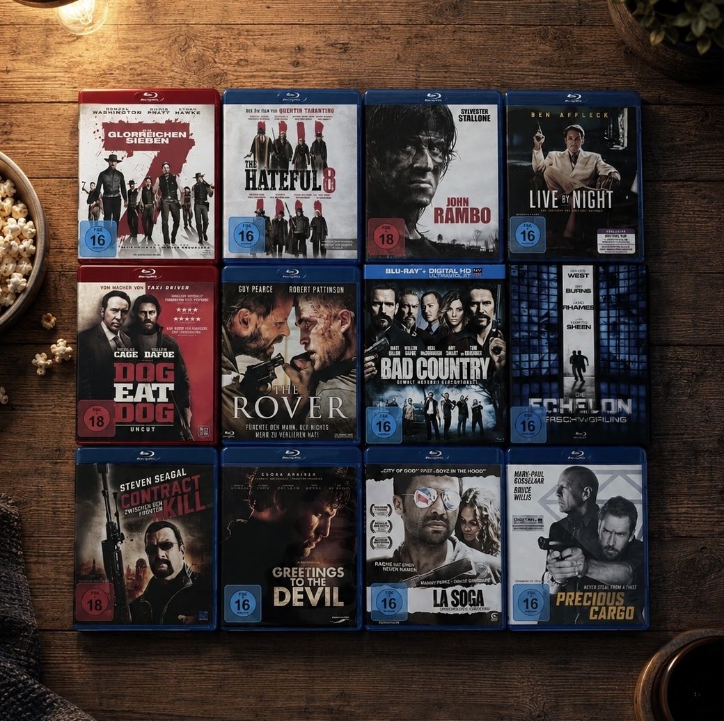 Tutti i DVDs: Tarantino, Stallone, Cage & Affleck | 12 Blu-rays – Nuovo (secondo la descrizione) da St. Gallen venduto da Starlord77