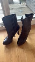 Damen Stiefeletten schwarz mit Absatz 