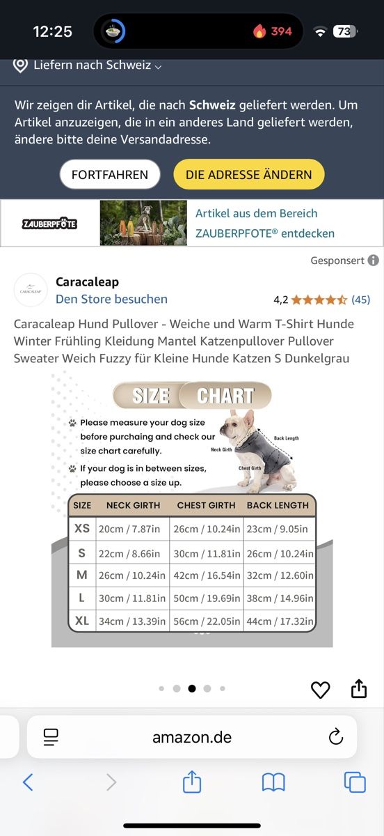 Bekleidung: Hunde/Katzen Pullover, warm, weich, Winter, Gr. M – Neu und originalverpackt aus Zürich von Kristl_von_der_Post 1