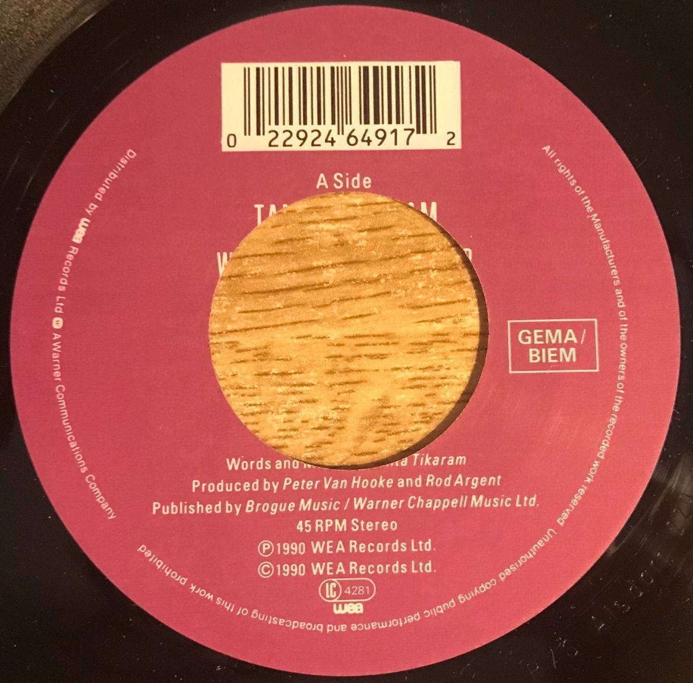 Schallplatten: TANITA TIKARAM - WE ALMOST GOT IT TOGETHER – Gebraucht aus Bussigny von vinyl-pas-cher 2