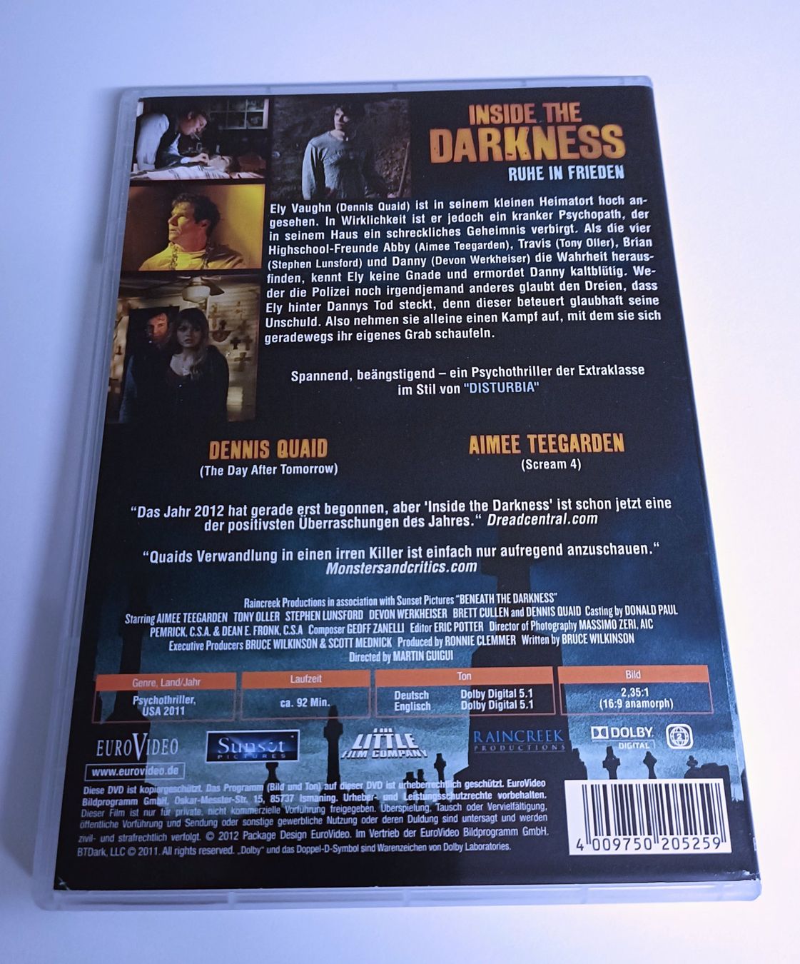 Alle DVDs: Inside the Darkness - Ruhe in Frieden – Neu und originalverpackt aus Köniz von Movieportal007 1