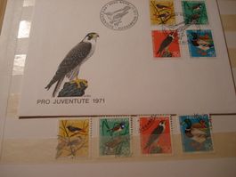 Pro Juventute 1971, FDC + Satz Lose o
