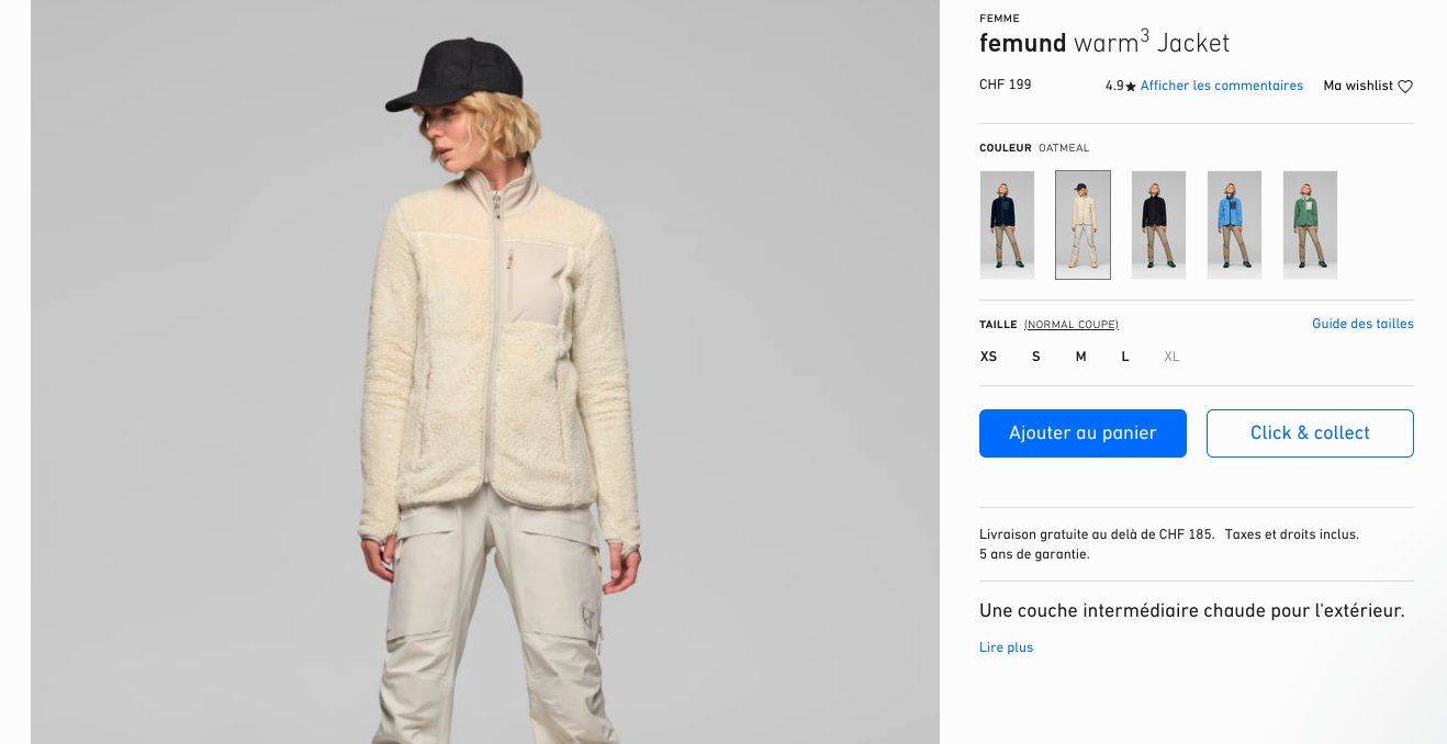 Norrøna Vestes: Last price ! Veste Norrona Femun warm – D'occasion à Bulle par tiff_1992 1